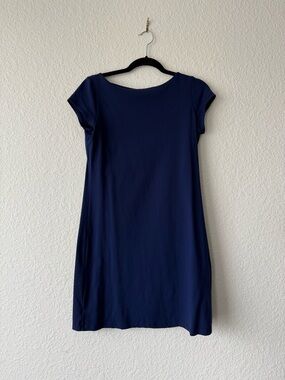 Susana Monaco Navy Cap-Sleeve Mini Dress